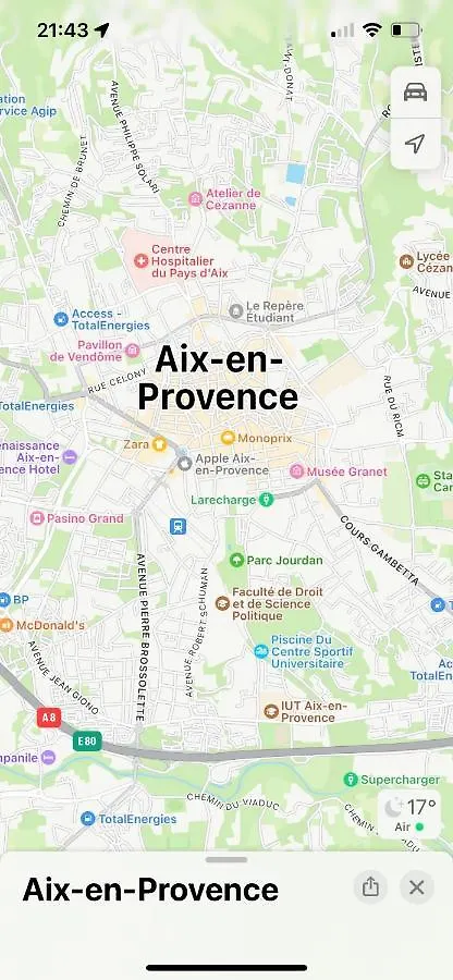 アパート Aix-En-Provence, Charmant Studio Proche Toutes Comodites Et Axes Routiers, Linges Fournis フランス